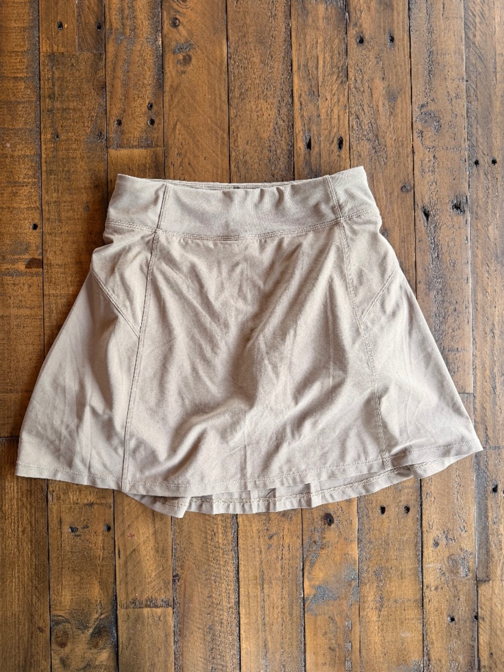 Athleta Girl School Day Skort Khaki Uniform Athletic Skirt Size L 12